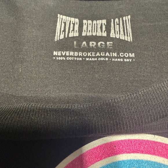 Never Broke Again Thirty Eighty World Champions Back to Back T-Shirt Large - Picture 3 of 4